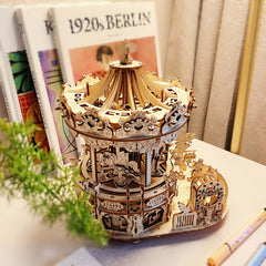 3D Wooden Puzzle DIY Music Box Model Toy Gift