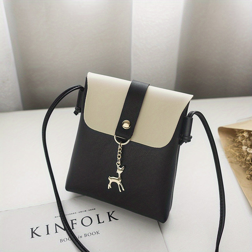 Deer Pendant Shoulder Bag - Girls Accessories for Holiday Gift
