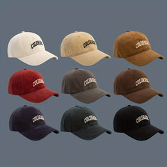 Men's Retro Alphabet Embroidered Cap Sunshade Baseball Cap