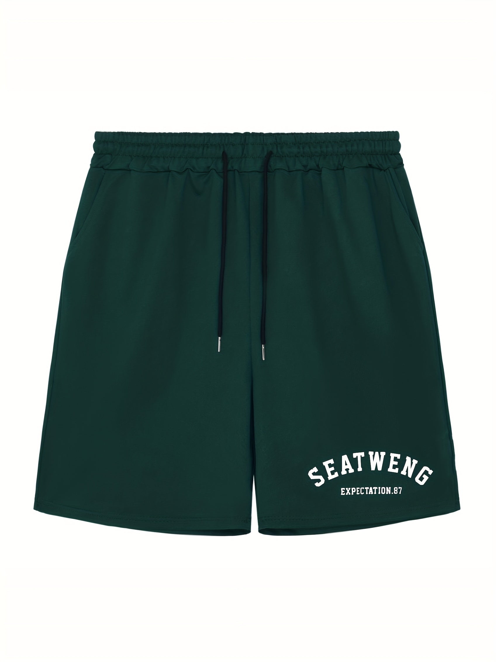 SEATWENG Men's Athletic Print Shorts for Cycling Fitness Gym - Summer Shorts