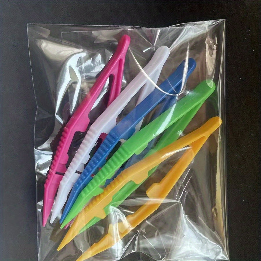 5pcs Beaded Tweezers 10.92cm, DIY Jewelry Making Tools