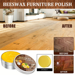 Solid Wood Furniture Polishing Wax & Sponge