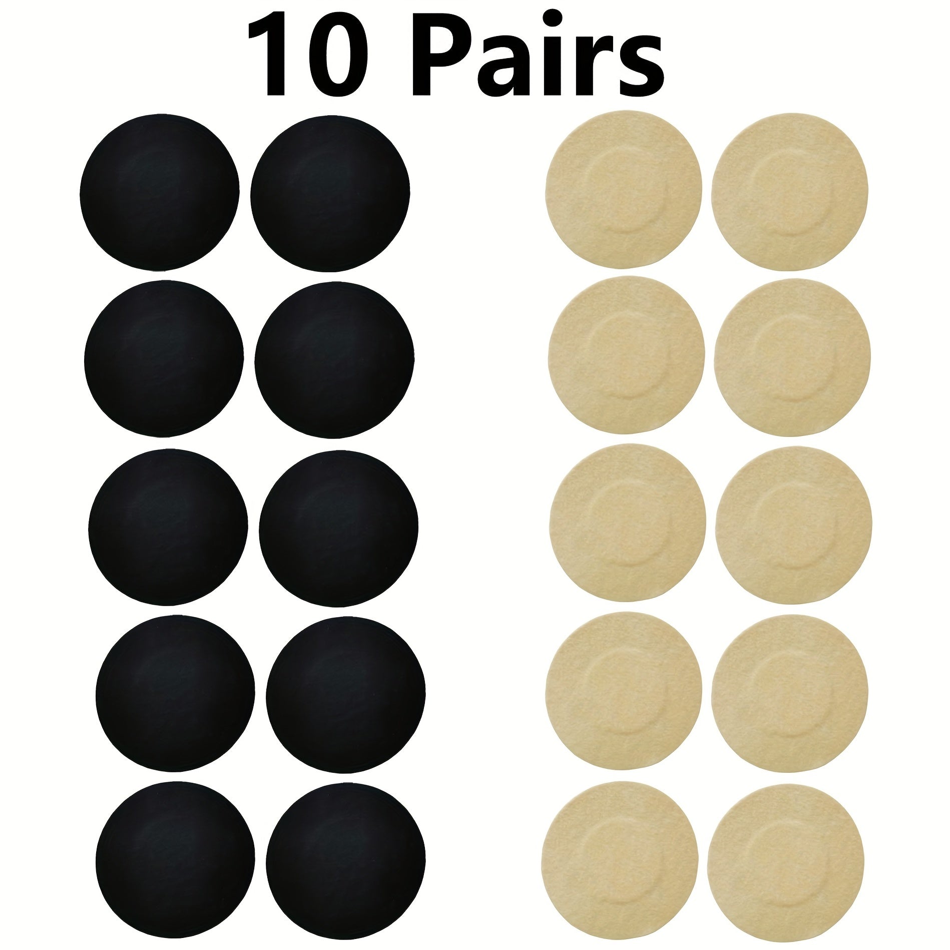 10 Pairs Stick On Nipple Covers Anti-convex Pasties Women's Lingerie