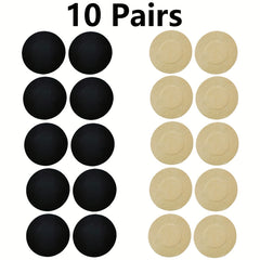 10 Pairs Stick On Nipple Covers Anti-convex Pasties Women's Lingerie