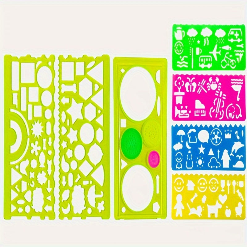 7pcs Spirograph Ruler for Art Students & Children