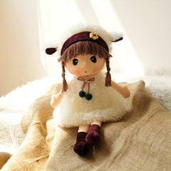 Princess Doll with Straw Hat Plush Toy Soft Doll Pillows Comfortable Cushions