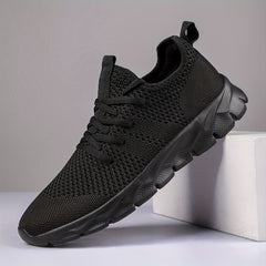 Soft Thick Sole Mesh Woven Shoes Lightweight Breathable Sneakers
