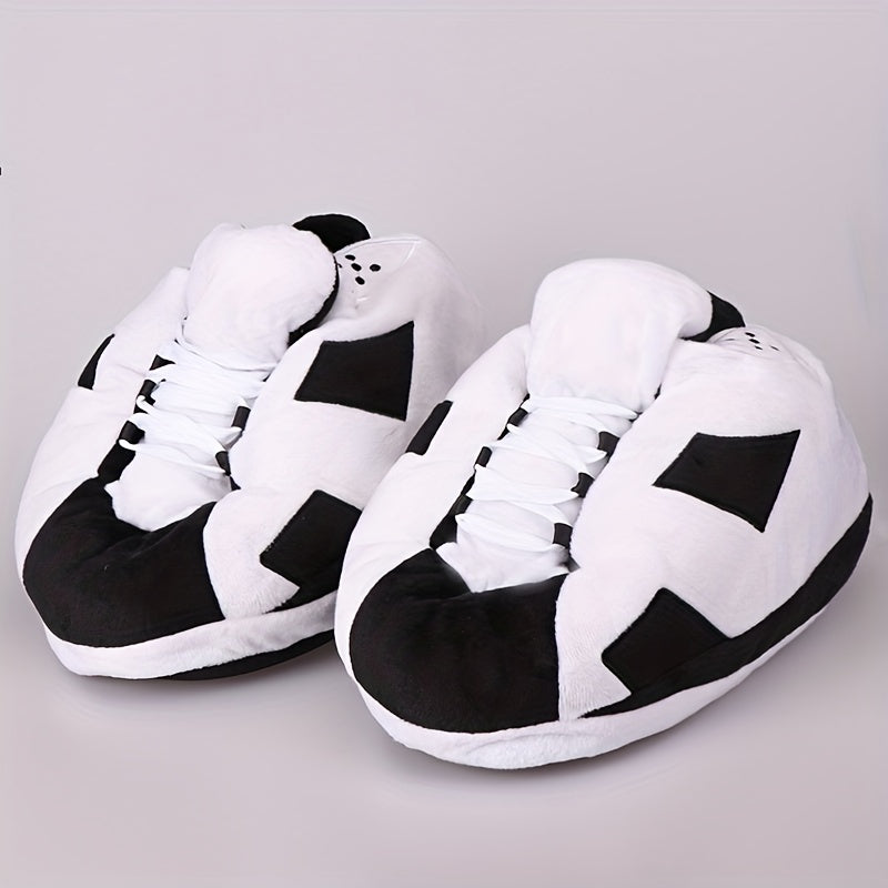 Men's Soft Plaid House Shoes Slip On Slippers Indoor Bedroom Home Shoes