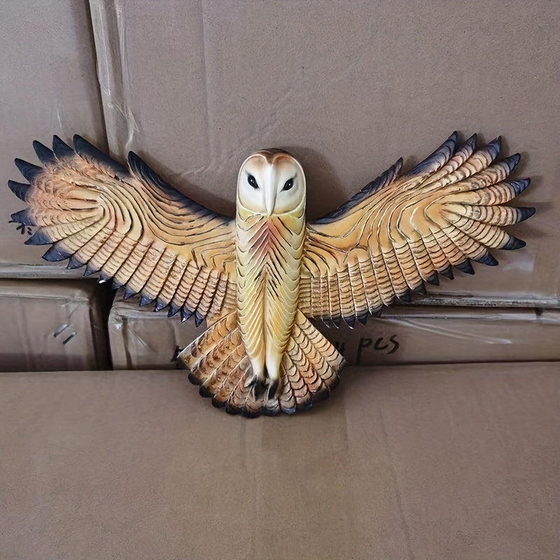 Owl Wall Decorative Ornaments Resin Craft Collectibles Home Decor
