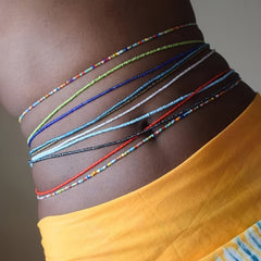 Boho Beach Waist Beads Chains for Women Layered Body Jewelry