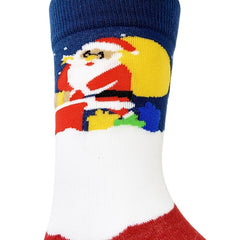 Men's Christmas Cotton Socks Red Santa Pattern
