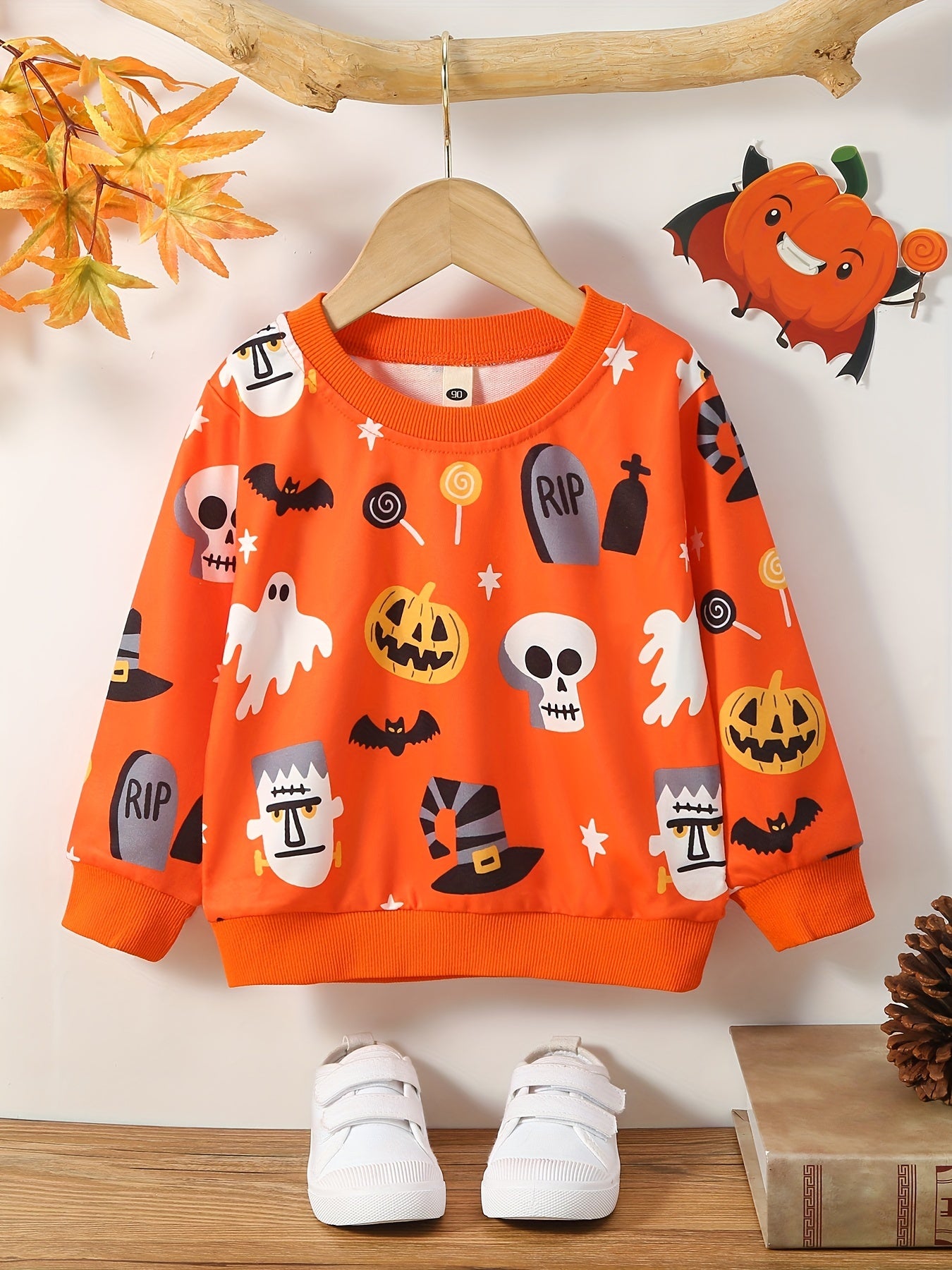 Halloween Ghosts Boys Sweatshirt