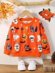 Halloween Ghosts Boys Sweatshirt