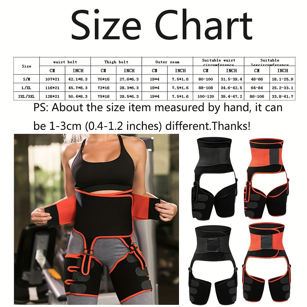 Waist Trainer Trimmer Belt Tummy Control Compression Thigh Wrap Cincher