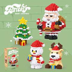 Christmas Model Blocks DIY Assembled Building Block Toys Children's Educational