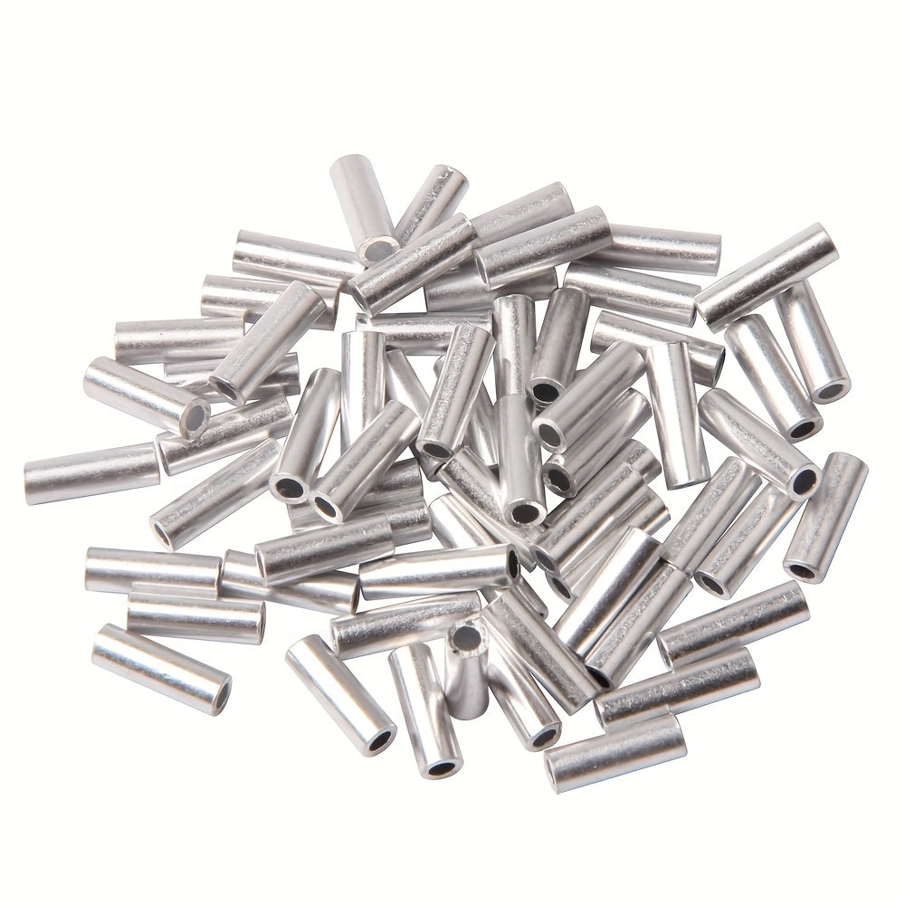 100pcs Copper Fishing Crimp Sleeves Tackle Tools