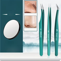 3pcs Sharp Acne Clipper Ultra fine Pimple Tweezers