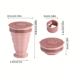 Portable Silicone Coffee Mug with Lid for Camping & Travel