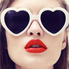 Heart Sunglasses For Women Men Block Wrap Around Eyewear UV400