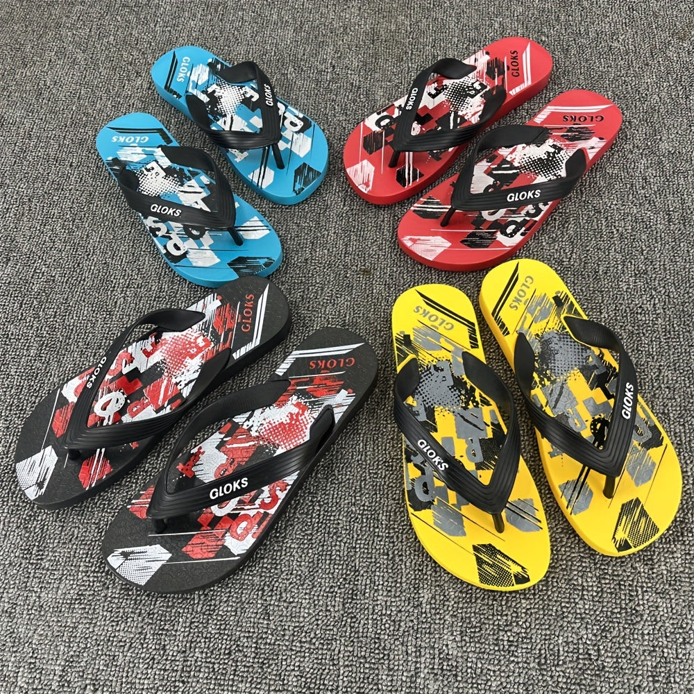 Men's Slip On Flip Flops Casual Beach Walking Shoes