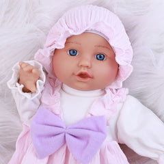 Realistic 33cm Reborn Baby Doll Soft Vinyl Body Newborn Pink