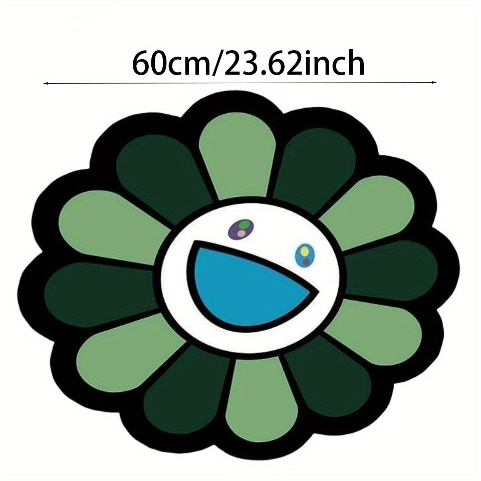 Sunflower Round Floor Mat Rug Non-slip Door Mat Indoor