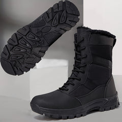 Women's Waterproof Hiking Boots Faux Fur Lined Mid Calf Winter Boots