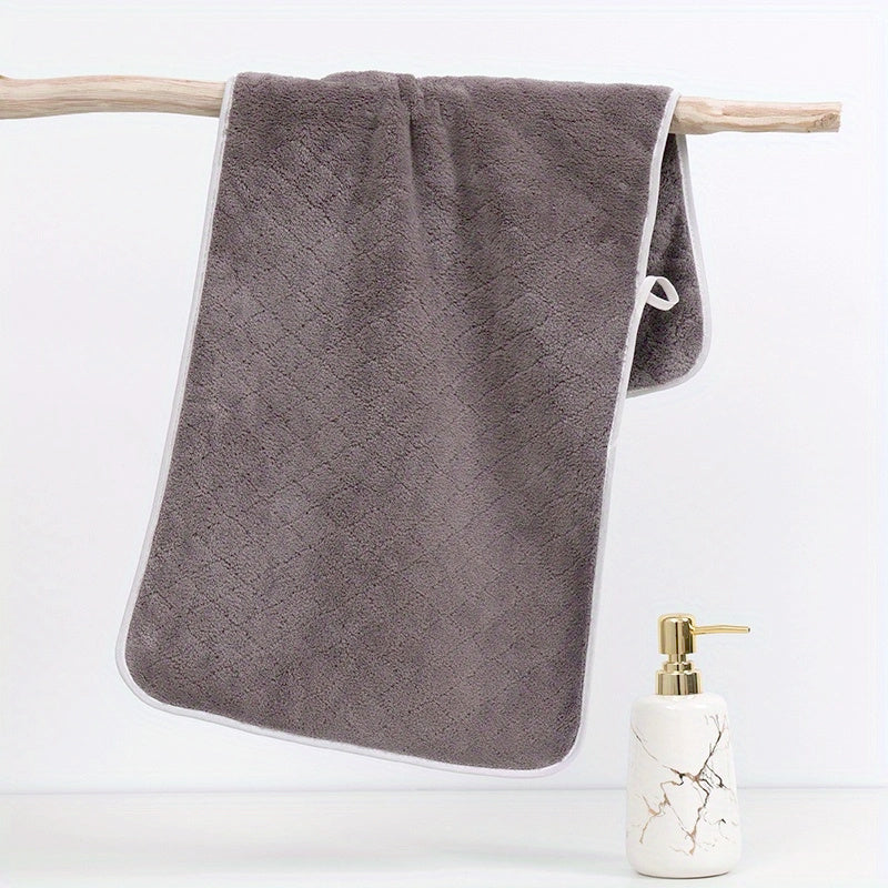 Soft Coral Fleece Hand Towel 35x13in