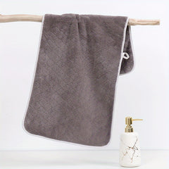 Soft Coral Fleece Hand Towel 35x13in