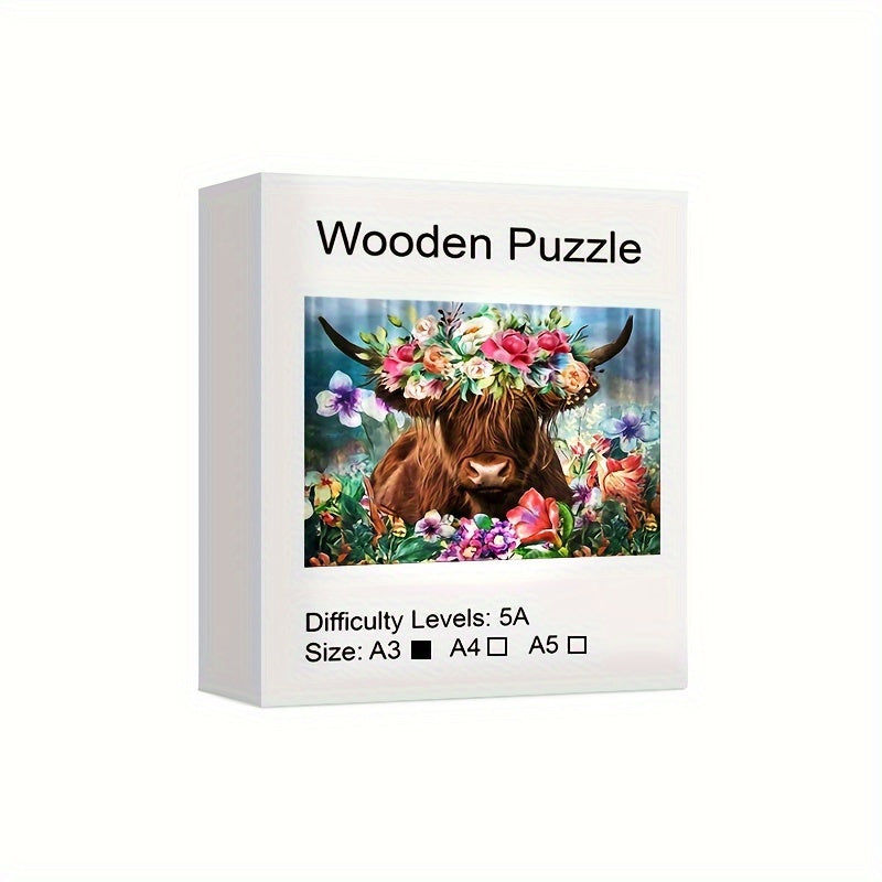 Creative Wooden Puzzles with Animal Fragments Stress relieving Christmas Game