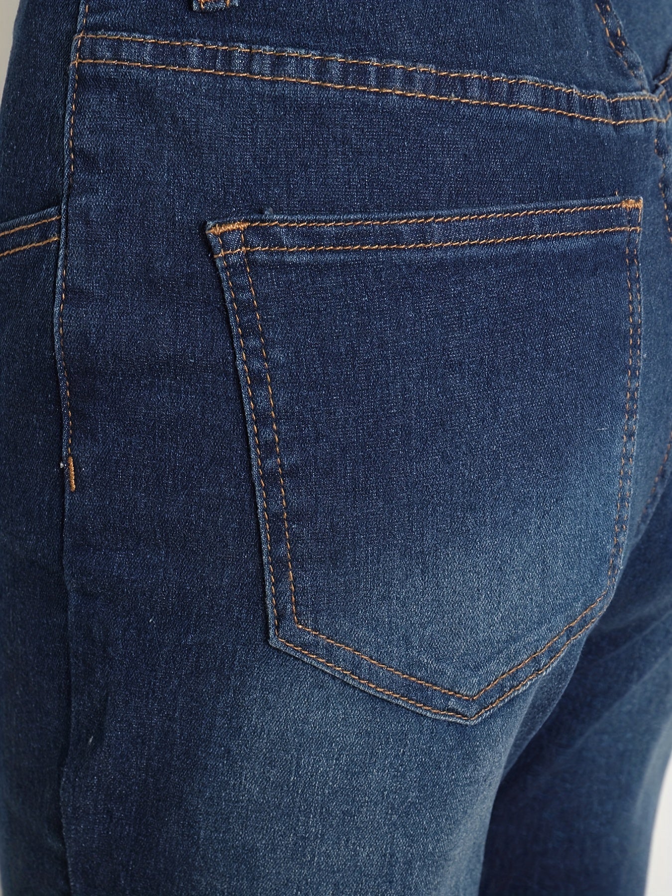 Dark Mid Stretch Flared Jeans Bootcut