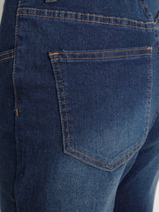 Dark Mid Stretch Flared Jeans Bootcut