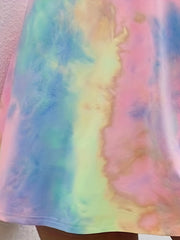 Tie Dye Criss Cross Back Cami Dress