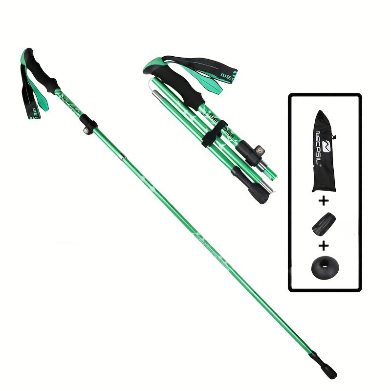 Collapsible Trekking Poles Aluminum Hiking Stick for Outdoor Activities