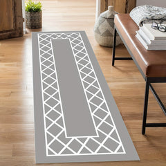 Modern Moroccan Hallway Rug Line Bohemian Kitchen Washable Runner Rug
