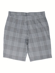 Men's Slim Fit Plaid Shorts For Summer