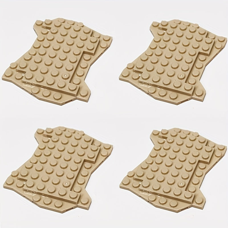 4pcs Irregular Baseplate Building Blocks for Children, Halloween Theme