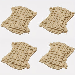 4pcs Irregular Baseplate Building Blocks for Children, Halloween Theme