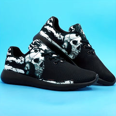 Men's Punk Skull Lightweight Running Shoes