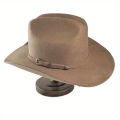 Men's Tweed Western Cowboy Hat Cocked Hump Autumn Winter Riding Hat
