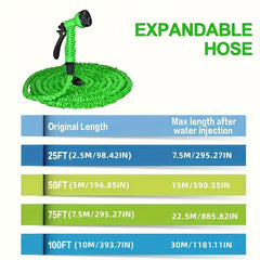 Expandable Garden Hose with Spray Nozzle