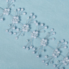 Crystal & Faux Pearl Hair Band Bridal Wedding Headwear
