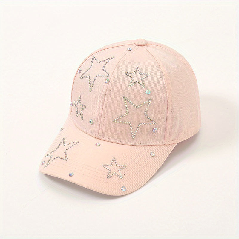 Diamond Five-pointed Star Baseball Cap Spring Sun Visor
