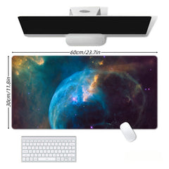 Large Mouse Pad Office And Game Desk Mat Star Pattern Washable Non-slip Rubber