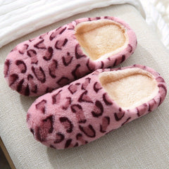 Soft Leopard Pattern Indoor Slides for Women