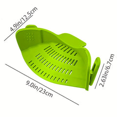 Silicone Pot Strainer Kitchen Hand Held Drainer
