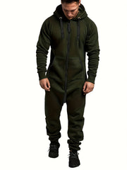 Men's Zipper One Piece Jumpsuit Romper Work Suit