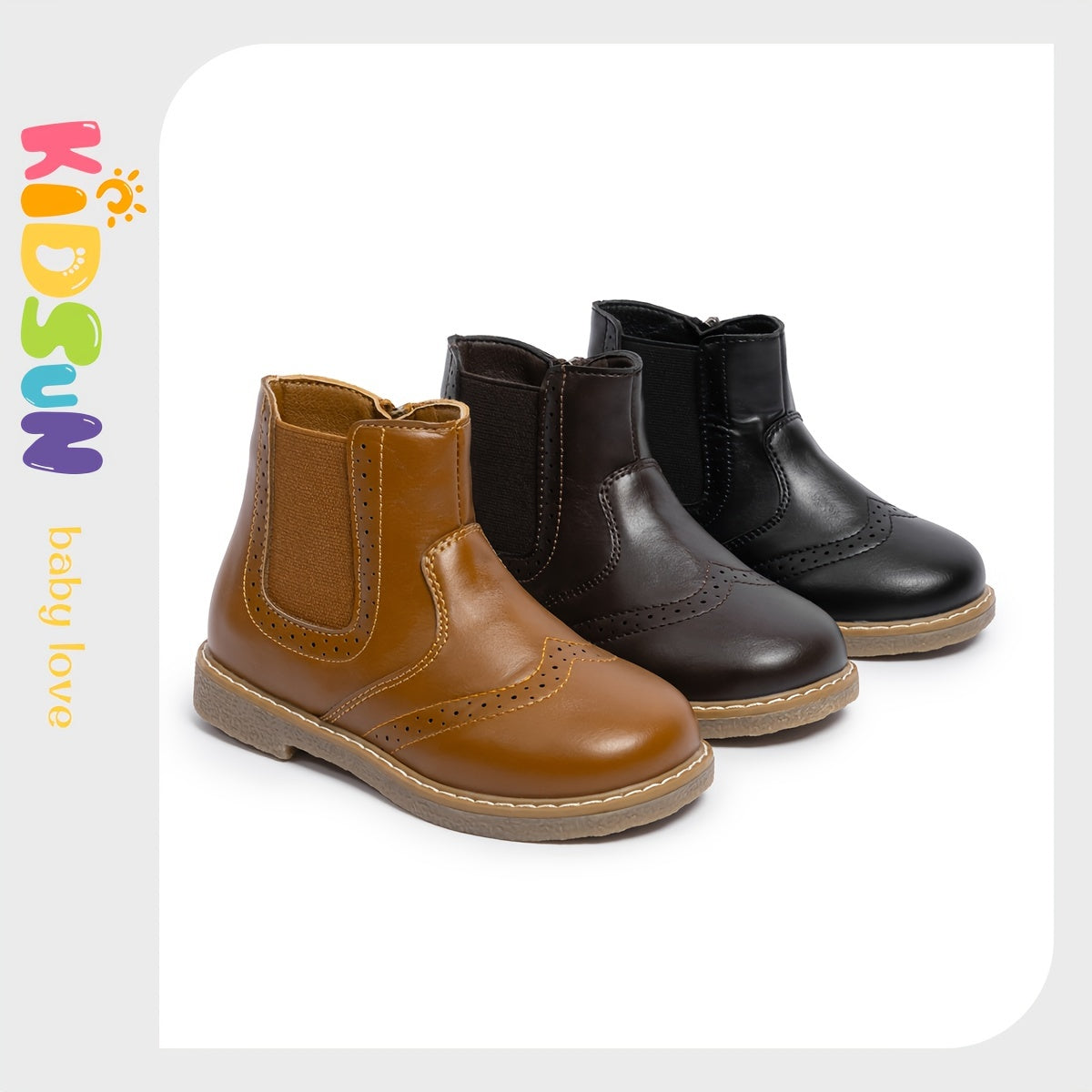 Kidsun Vintage Soft Bottom Boots For Girls Non Slip Boots With Zipper