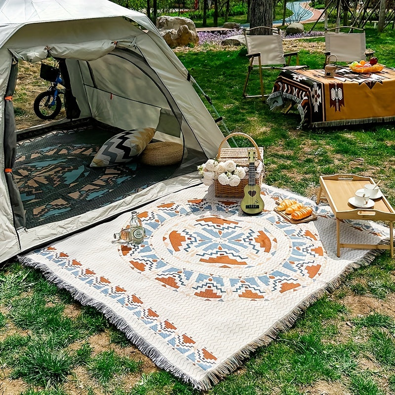 Ethnic Style Sofa Towel Lightweight Picnic & Beach Mat Cover