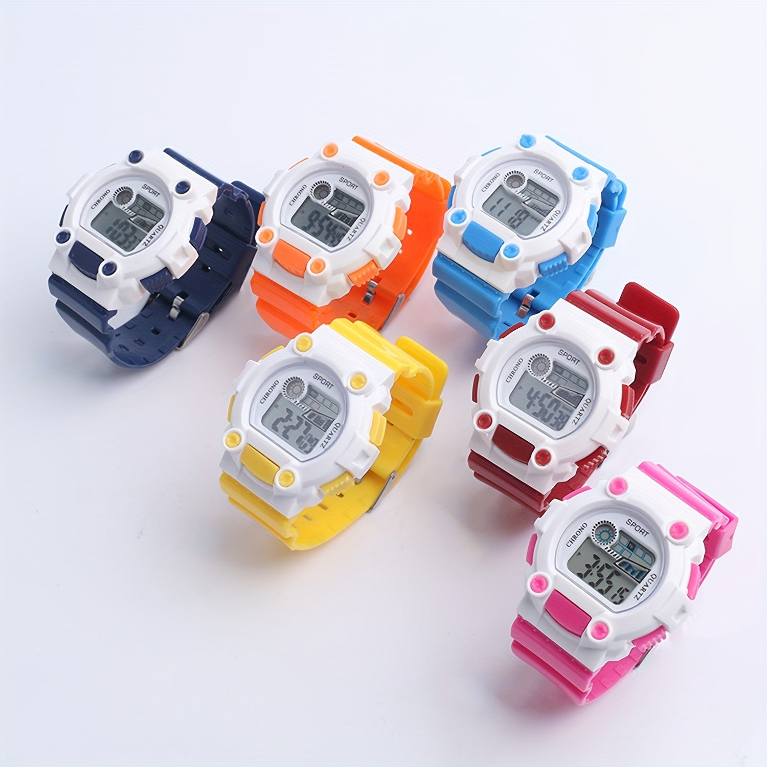 Electronic Watch Stopwatch alarm Clock luminous Screen Colorful Watch